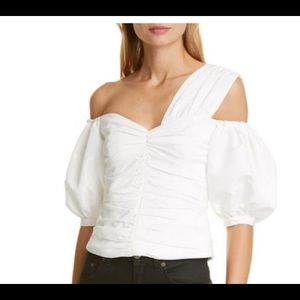 Self portrait ivory taffeta top NWT reposh